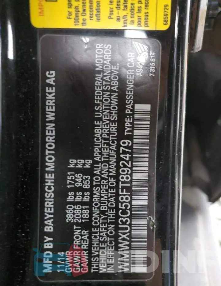 WMWXU3C58FT892479 Photo# 12