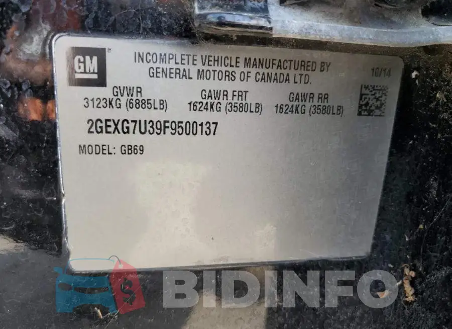 2GEXG7U39F9500137 Photo# 12