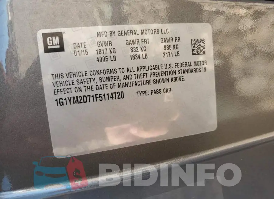 1G1YM2D71F5114720 Photo# 12