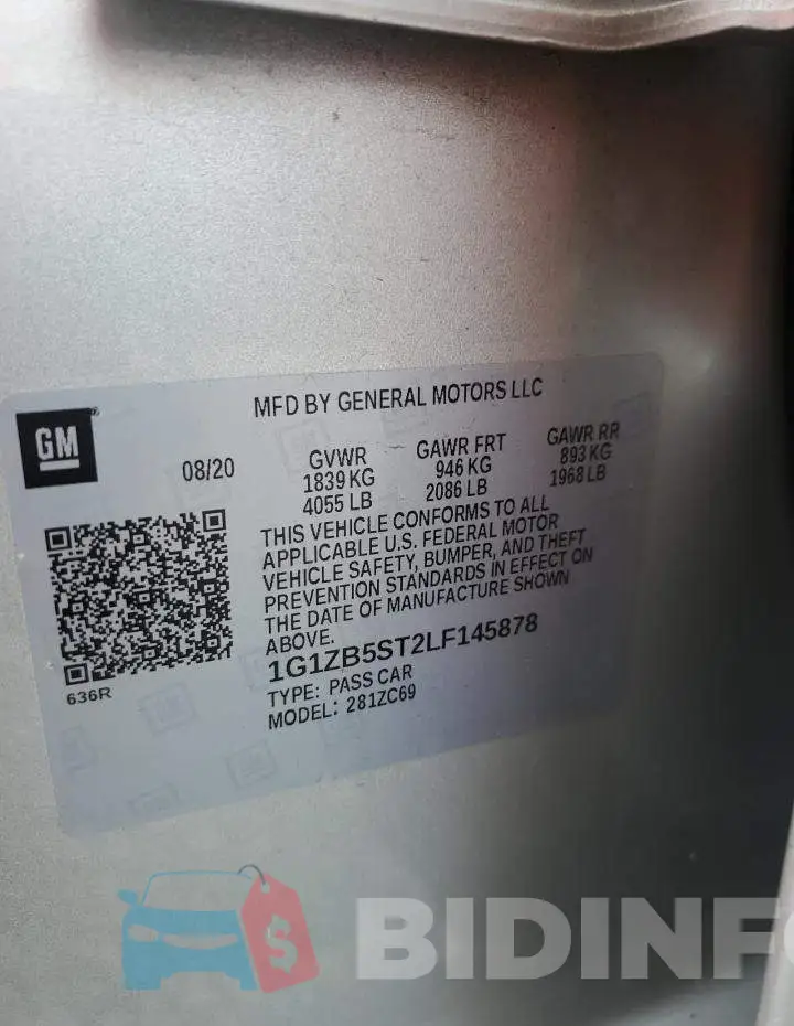 1G1ZB5ST2LF145878 Photo# 13