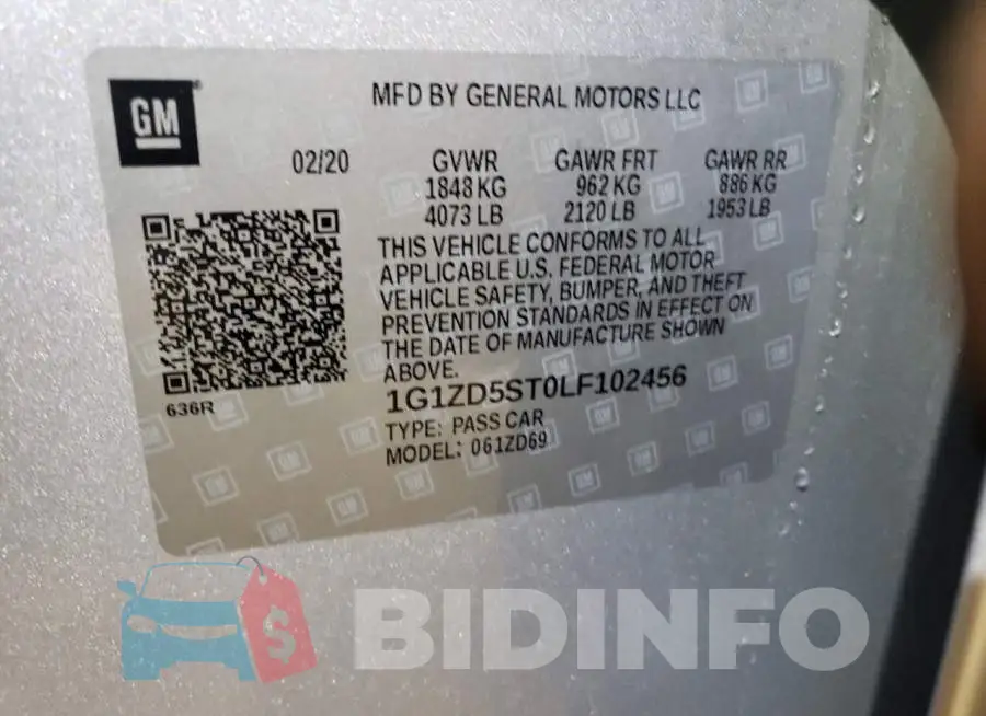 1G1ZD5ST0LF102456 Photo# 12