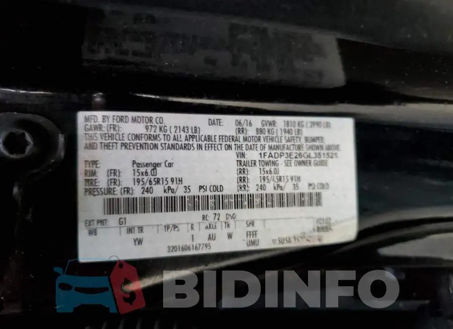 1FADP3E26GL351521 Photo# 12