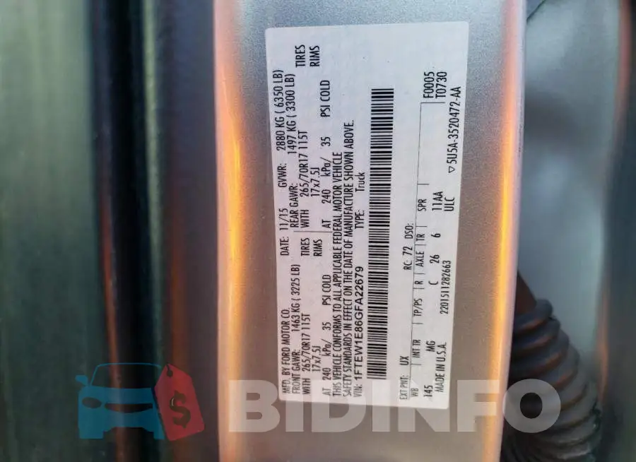 1FTEW1E86GFA22679 Photo# 13