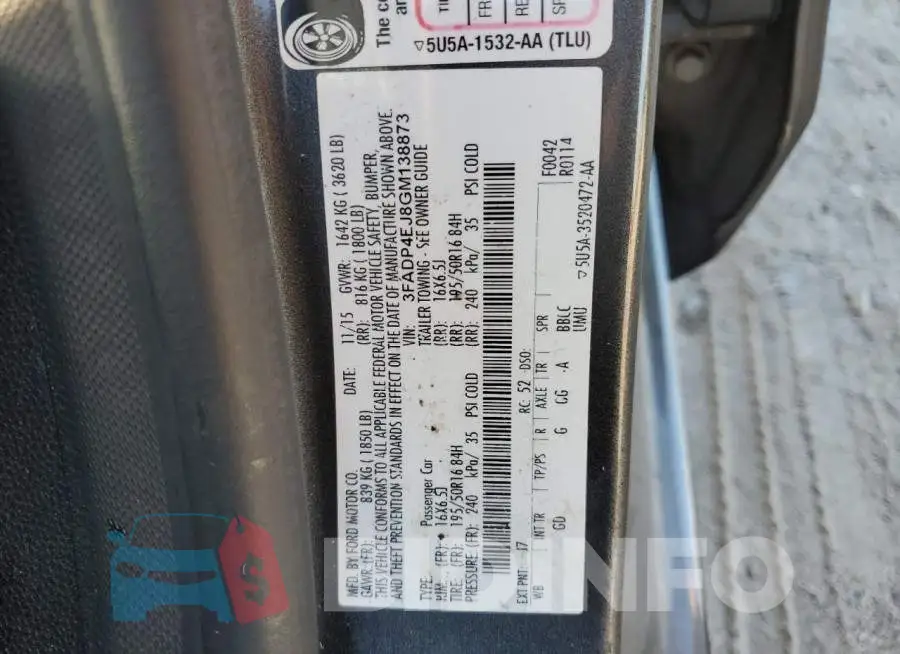 3FADP4EJ8GM138873 Photo# 12