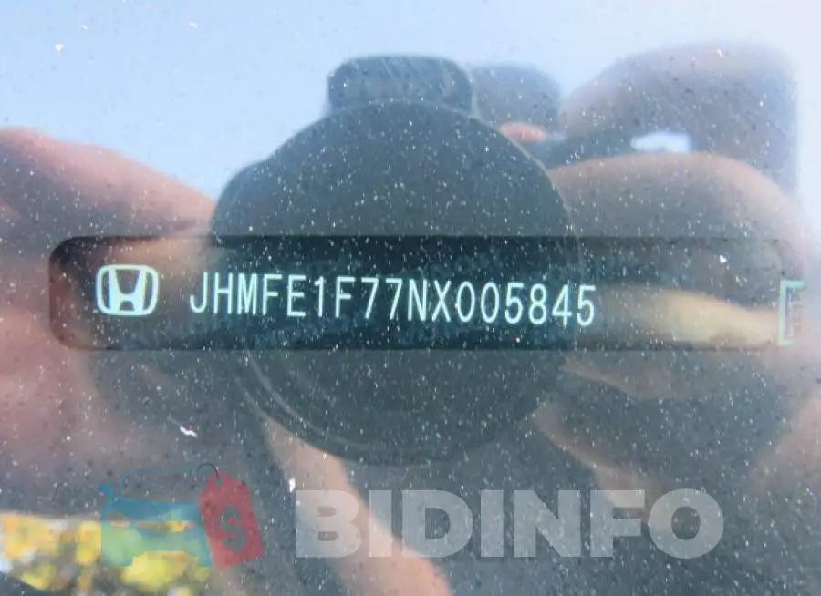 JHMFE1F77NX005845 Photo# 10