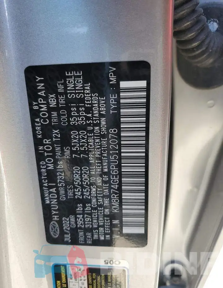KM8R74GE6PU512078 Photo# 13