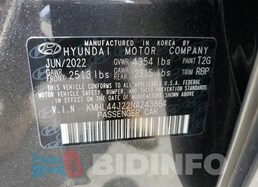 KMHL44J22NA243864 Photo# 13