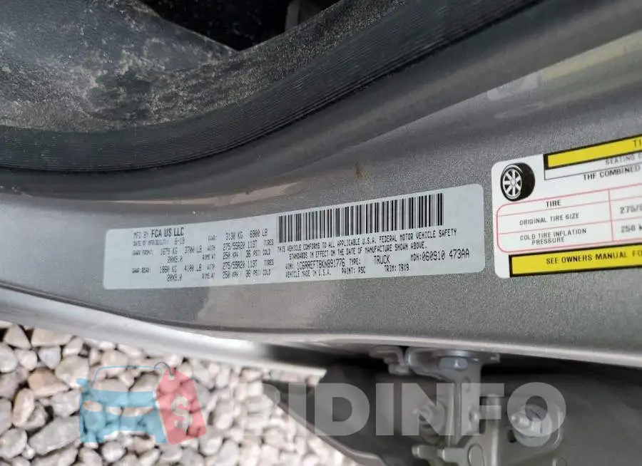 1C6RREFT8KN891776 Photo# 12
