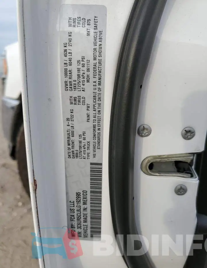 3C6UR5CL8LG192995 Photo# 13