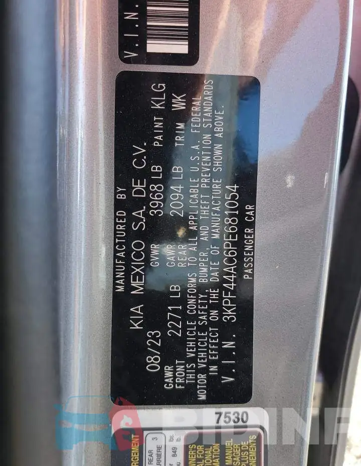 3KPF44AC6PE681054 Photo# 13