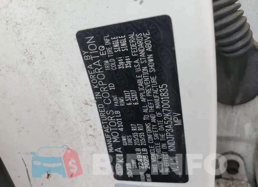 KNDJP3A52K7001835 Photo# 12