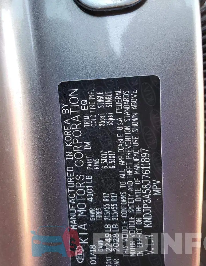 KNDJP3A58J7611897 Photo# 12