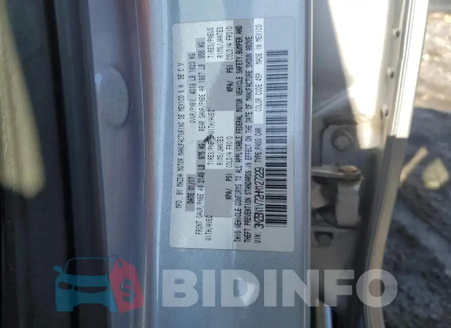3MZBN1V72HM127229 Photo# 12