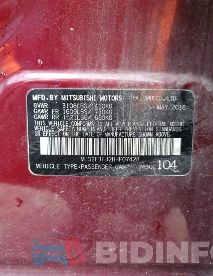 ML32F3FJ2HHF07428 Photo# 12