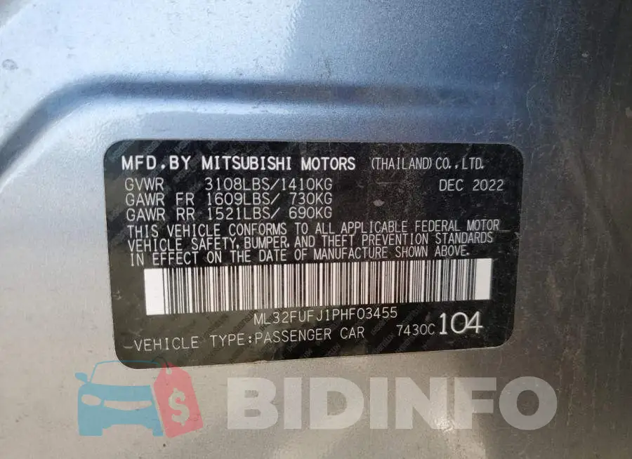 ML32FUFJ1PHF03455 Photo# 12