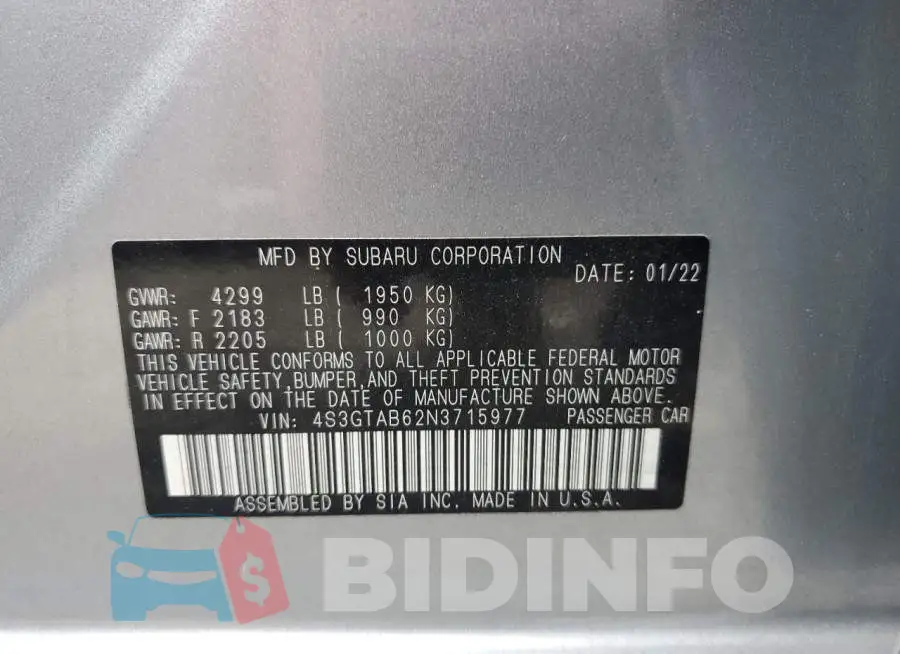 4S3GTAB62N3715977 Photo# 12