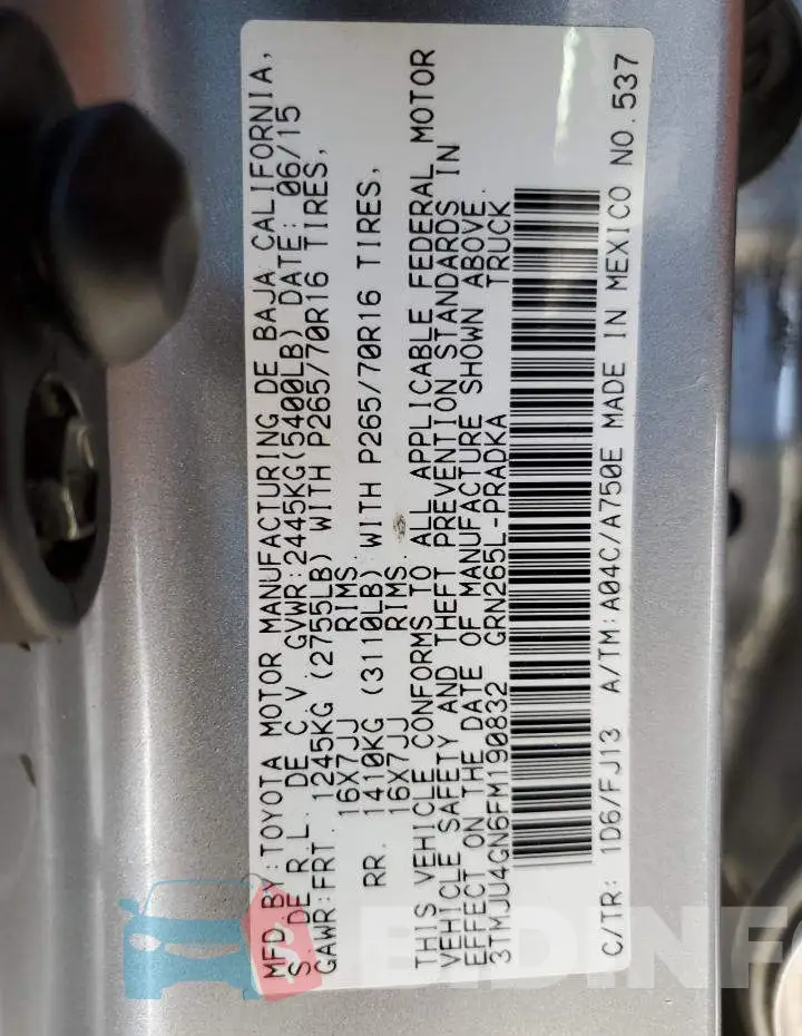 3TMJU4GN6FM190832 Photo# 12