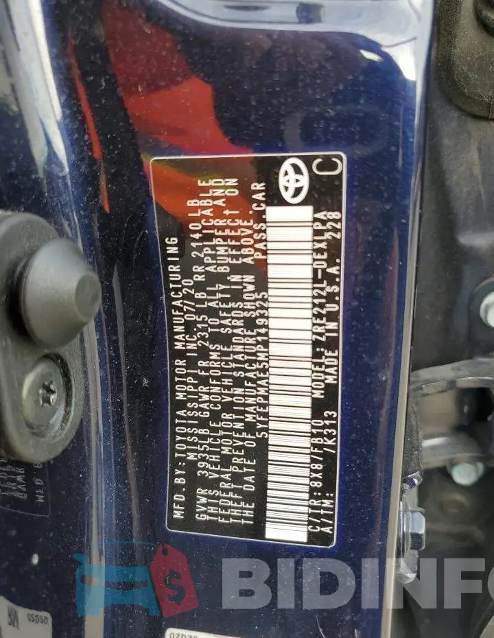 5YFEPMAE5MP149325 Photo# 12