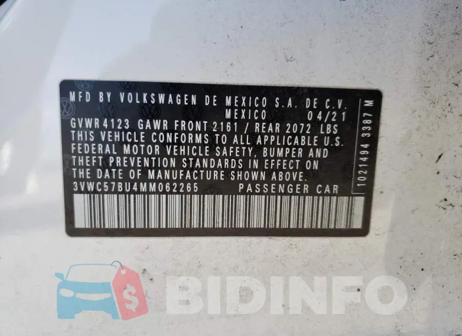 3VWC57BU4MM062265 Photo# 12