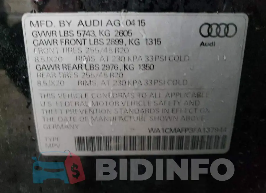 WA1CMAFP3FA137944 Photo# 13