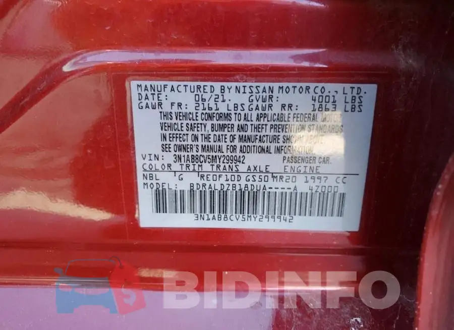 3N1AB8CV5MY299942 Photo# 12