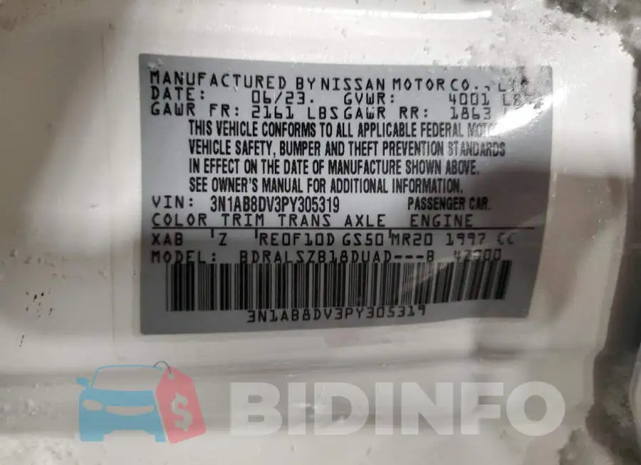 3N1AB8DV3PY305319 Photo# 12