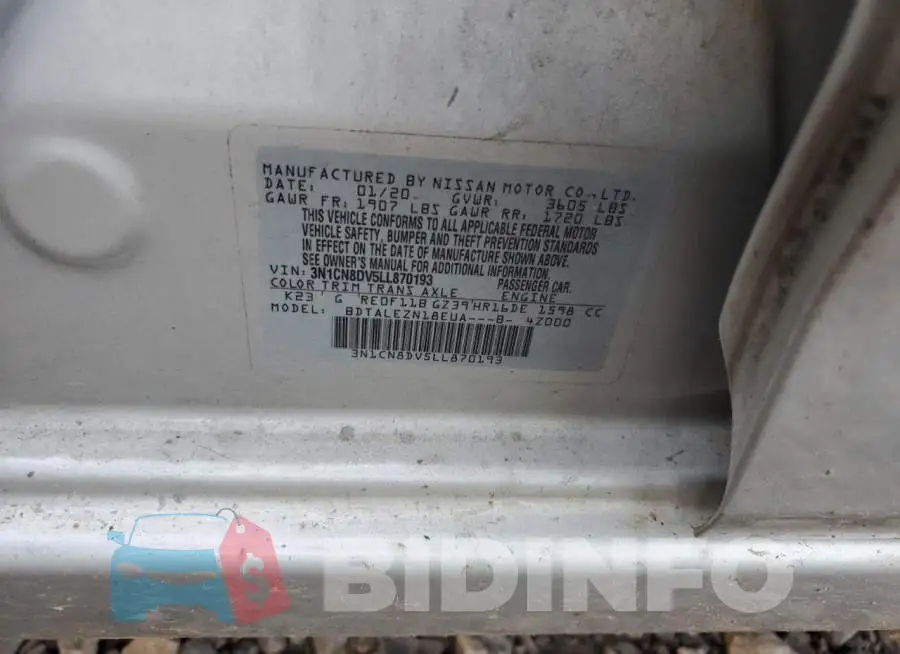 3N1CN8DV5LL870193 Photo# 12