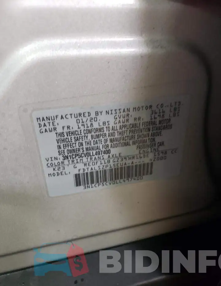 3N1CP5CV0LL497400 Photo# 12