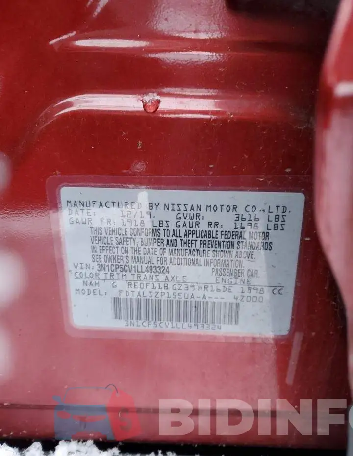 3N1CP5CV1LL493324 Photo# 12