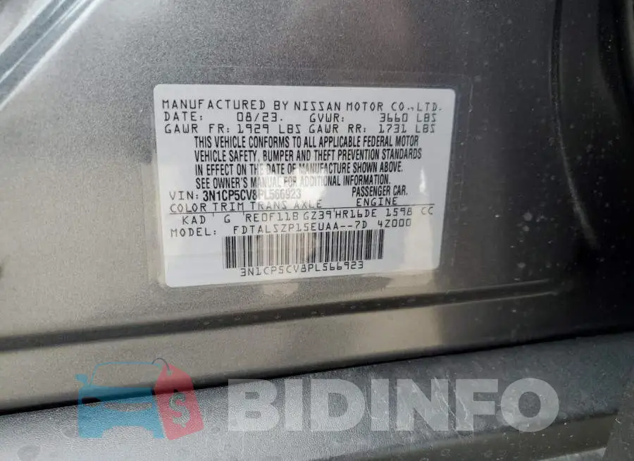 3N1CP5CV8PL566923 Photo# 12