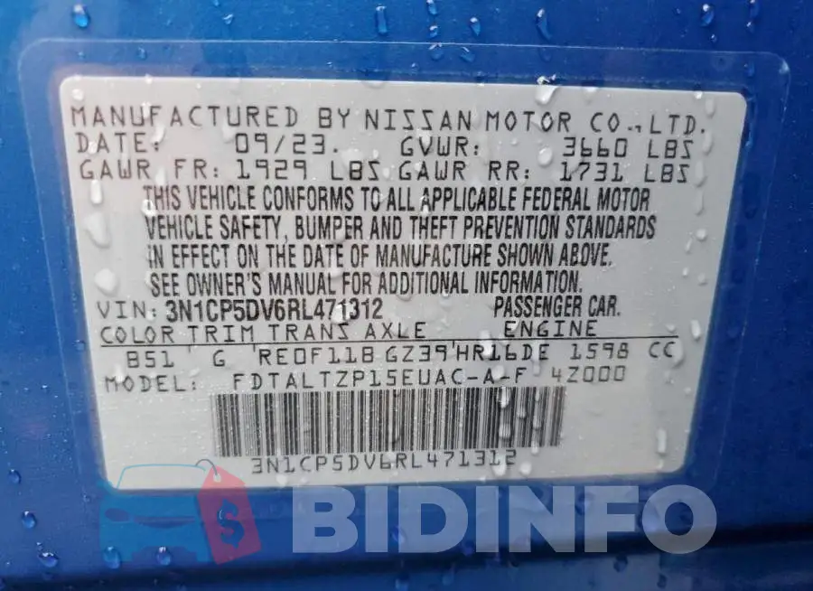 3N1CP5DV6RL471312 Photo# 12