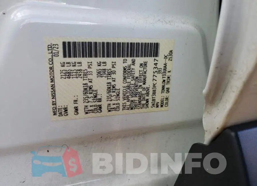 5N1BT3BB3PC775347 Photo# 12
