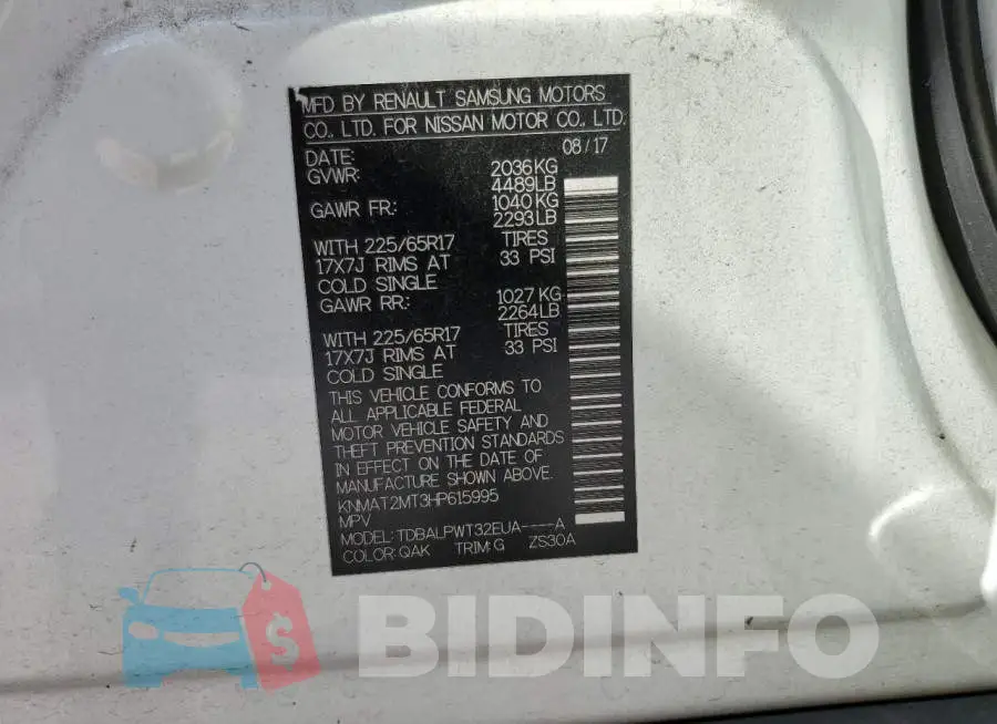 KNMAT2MT3HP615995 Photo# 12