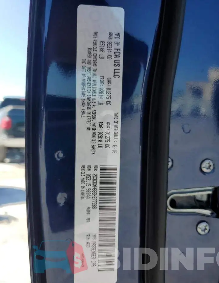 2C3CDXHG8GH277288 Photo# 12