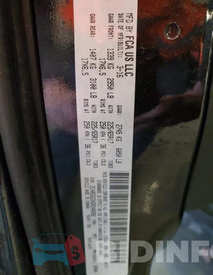 2C4RDGEGXGR340282 Photo# 13