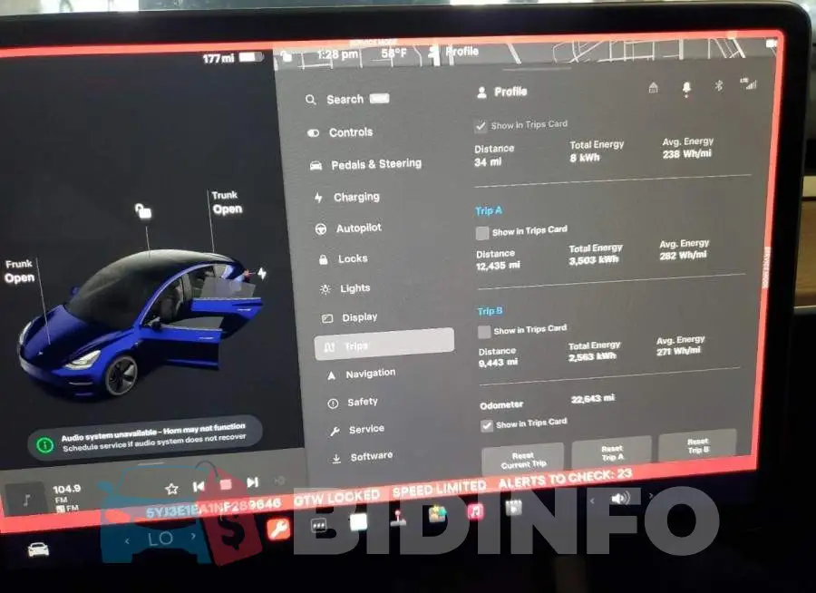 5YJ3E1EA1NF289646 Photo# 9