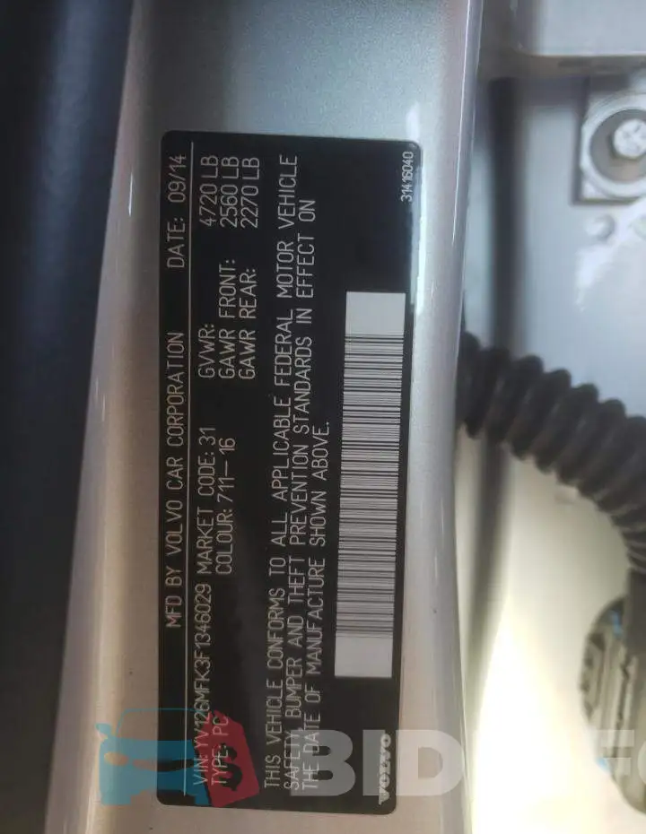 YV126MFK3F1346029 Photo# 12