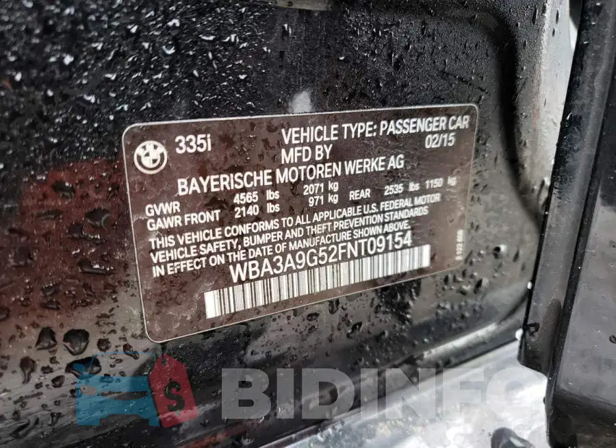 WBA3A9G52FNT09154 Photo# 13