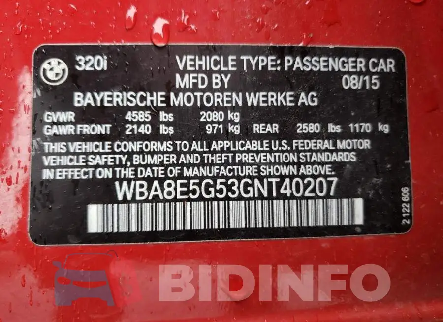 WBA8E5G53GNT40207 Photo# 12