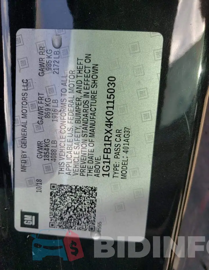 1G1FB1RX4K0115030 Photo# 12