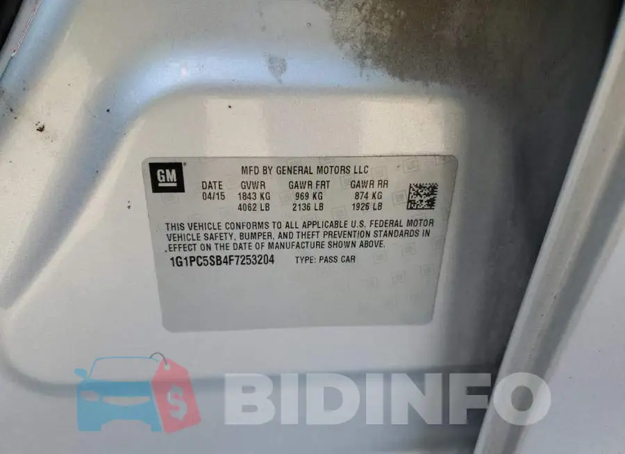 1G1PC5SB4F7253204 Photo# 13