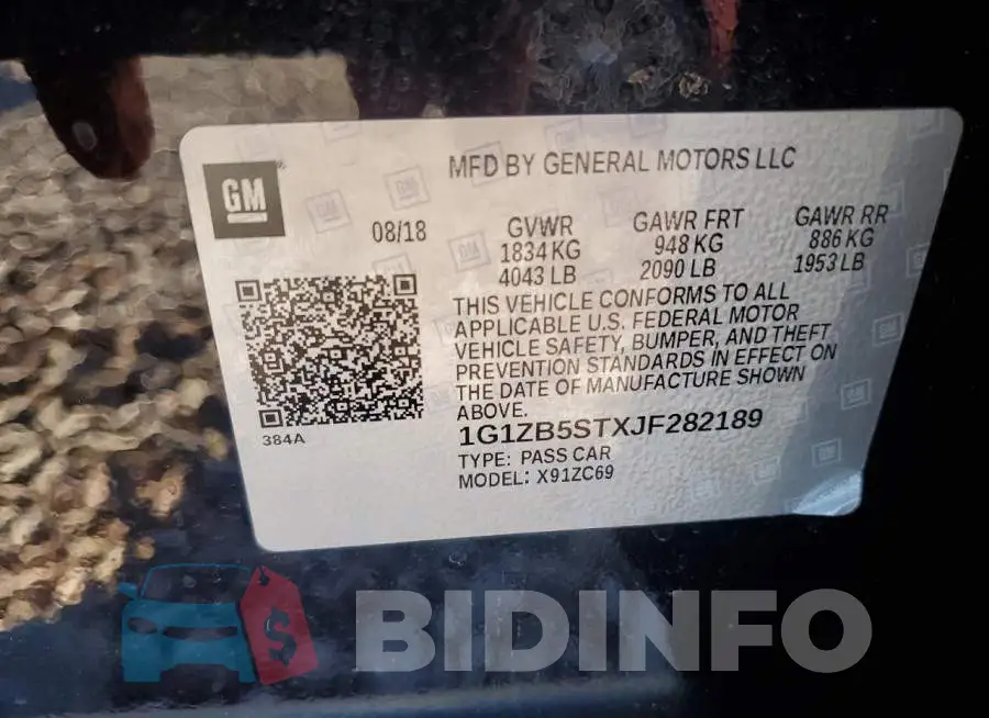 1G1ZB5STXJF282189 Photo# 12