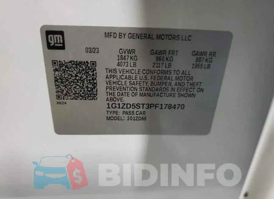 1G1ZD5ST3PF178470 Photo# 12