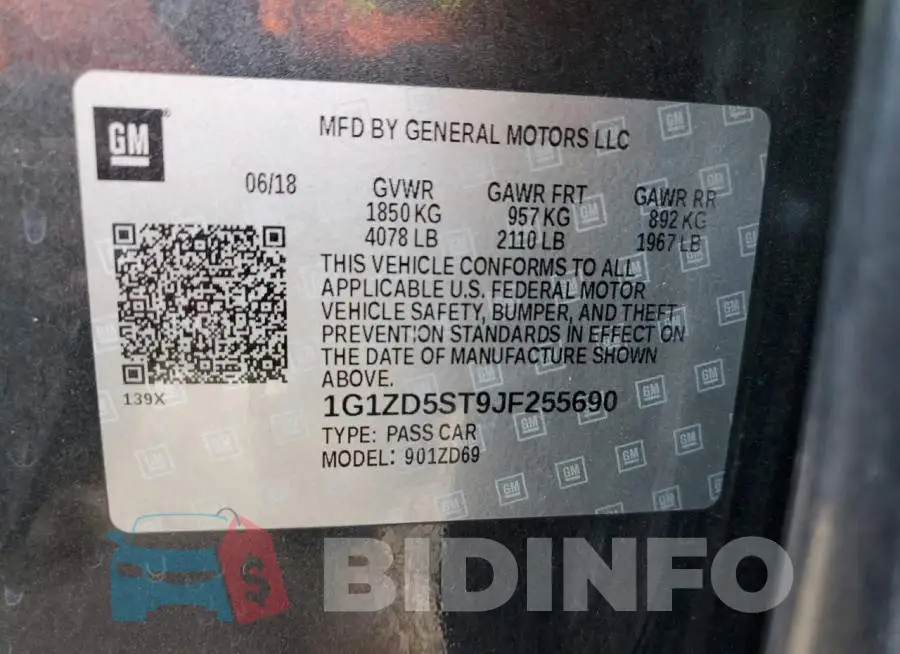 1G1ZD5ST9JF255690 Photo# 12
