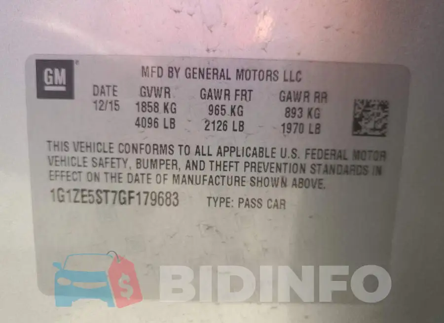 1G1ZE5ST7GF179683 Photo# 12