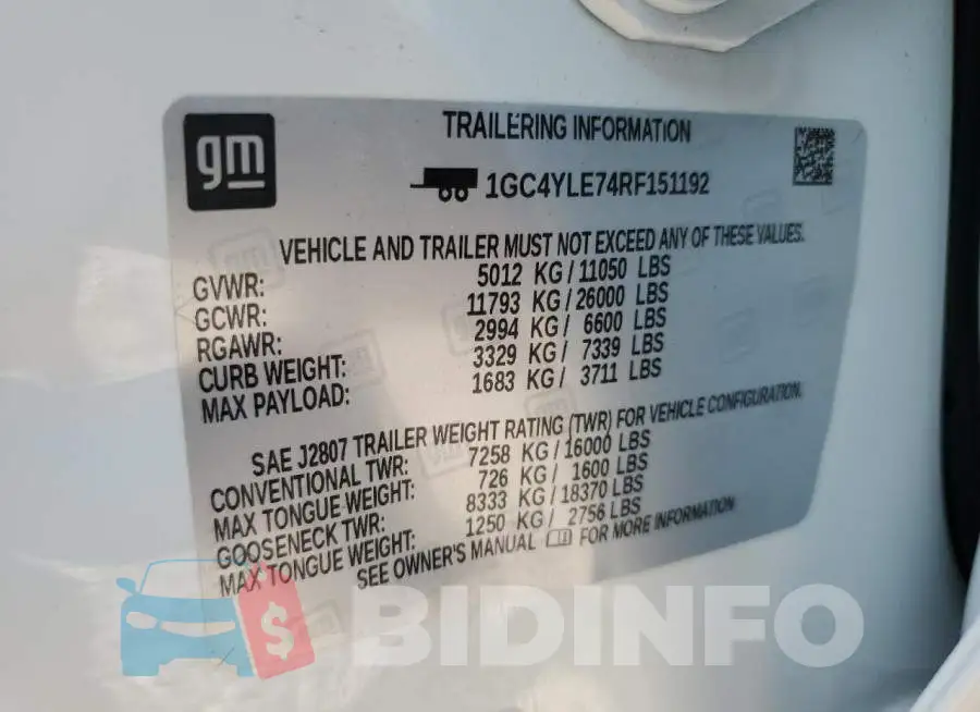 1GC4YLE74RF151192 Photo# 13
