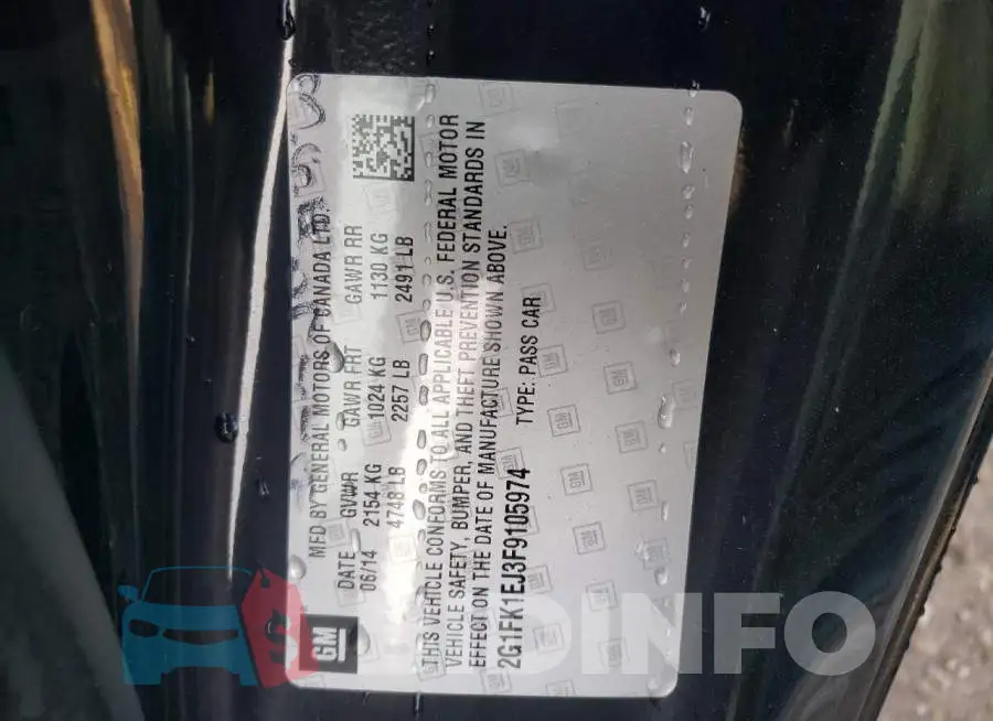 2G1FK1EJ3F9105974 Photo# 13