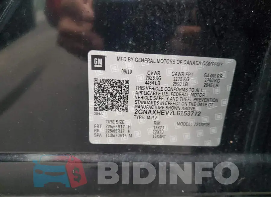 2GNAXHEV7L6153772 Photo# 14