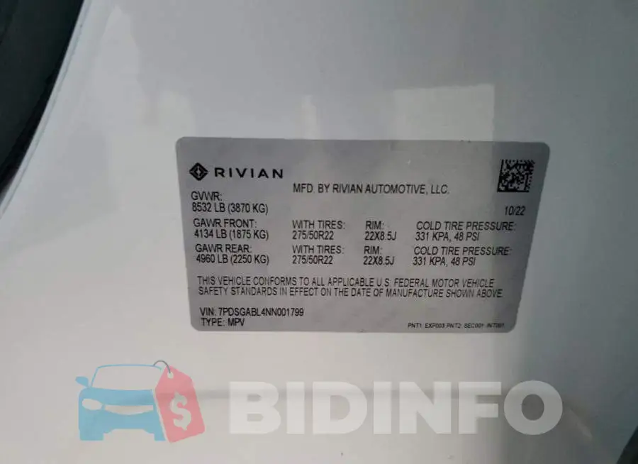 7PDSGABL4NN001799 Photo# 13