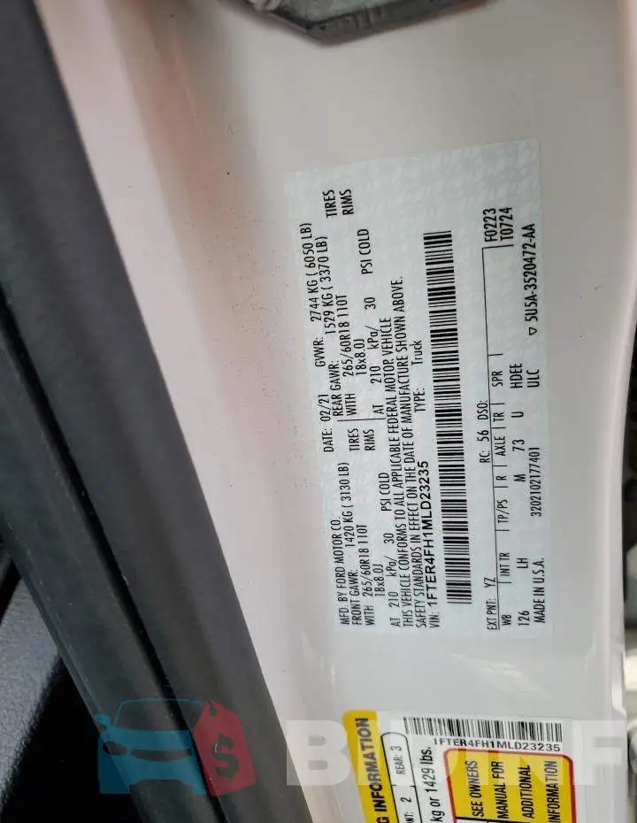 1FTER4FH1MLD23235 Photo# 13
